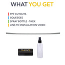 Lightbar Tint for Tesla Cybertruck - Smoked Headlamp 8mil PPF-3