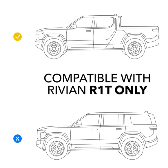 Rear Seats Under-Storage Divider for Rivian R1T