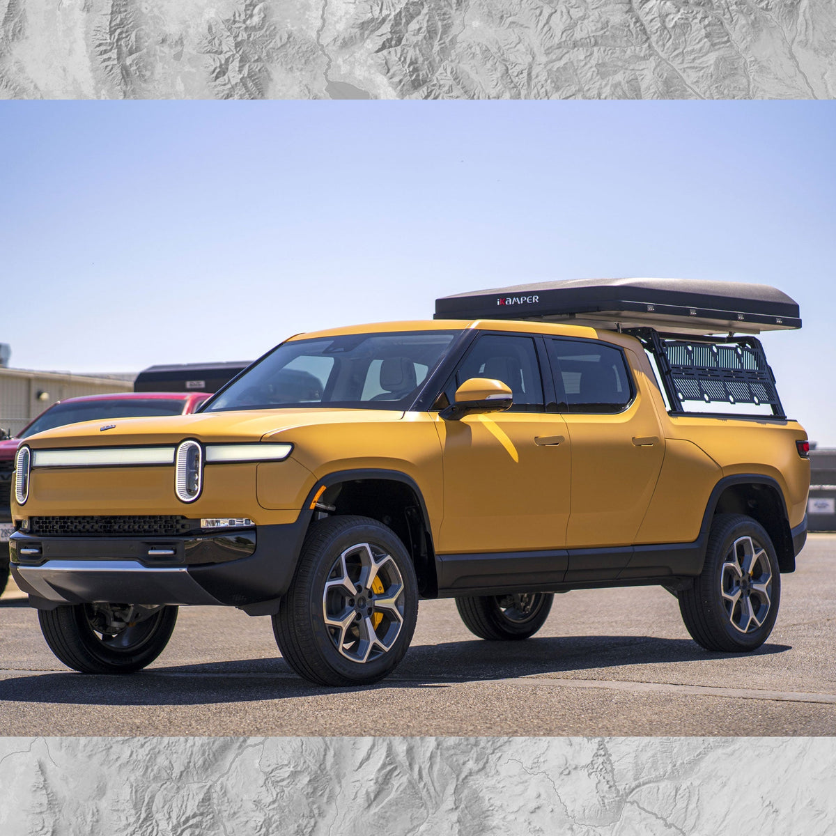 Bed Ramp For Rivian R1t XTR1 Bed Rack for Rivian R1T | electruck4x4.com
