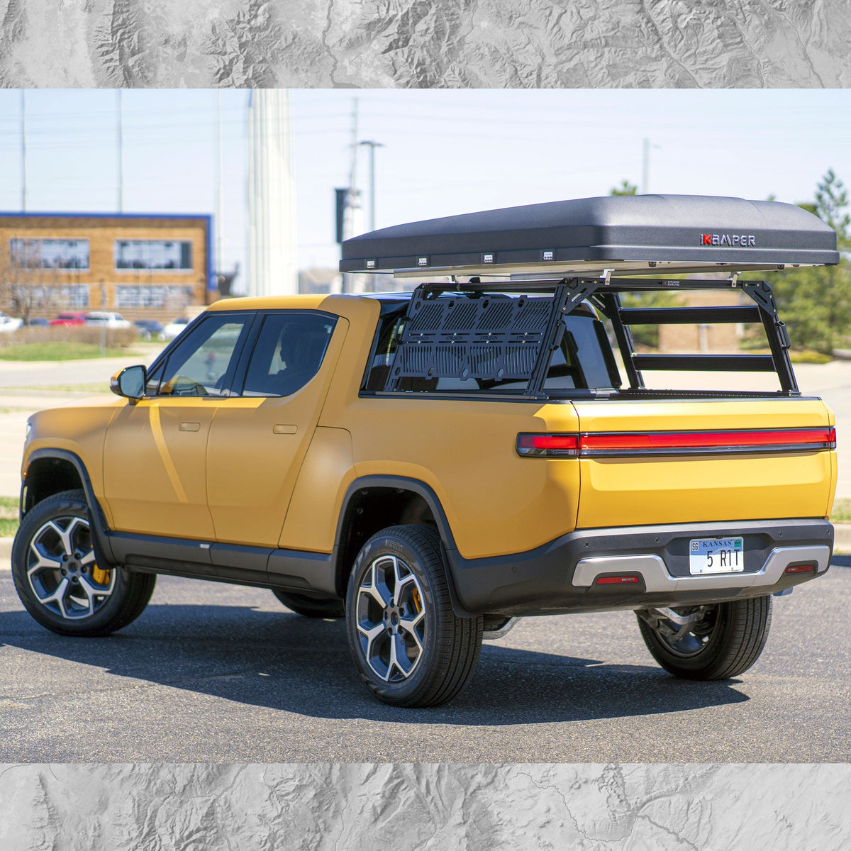 Bed Ramp For Rivian R1t XTR1 Bed Rack for Rivian R1T | electruck4x4.com