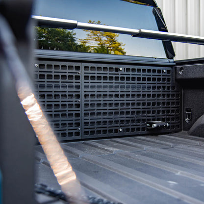 BuiltRight Industries Bedside Rack System for Rivian R1T: Cab Wall MOLLE Kit