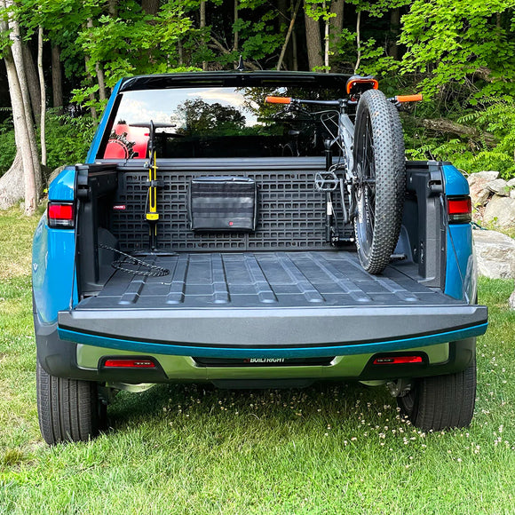 BuiltRight Industries Bedside Rack System for Rivian R1T: Cab Wall MOLLE Kit