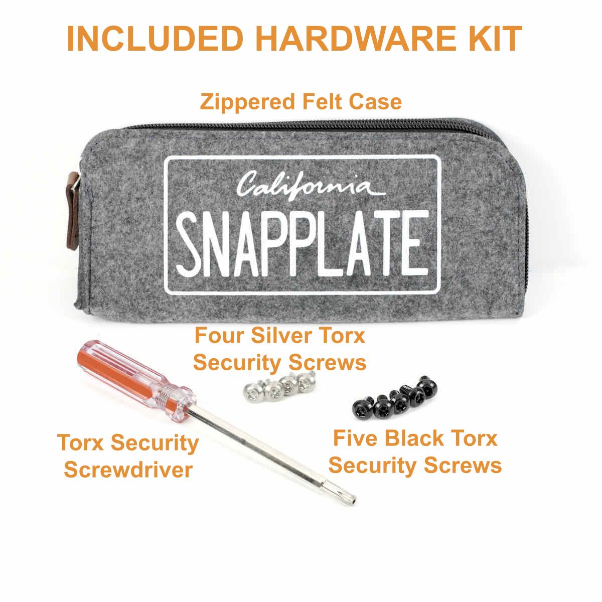 SnapPlate License Plate Mount for Rivian R1T & R1S (version 2)