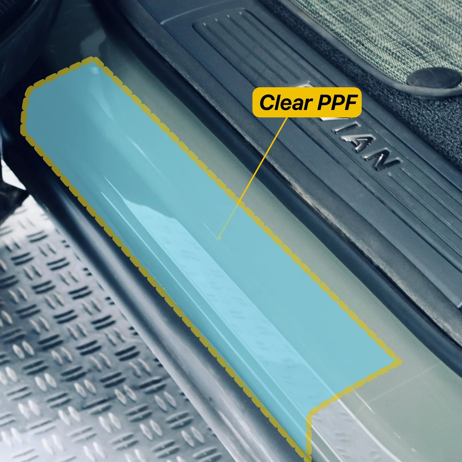 Rivian R1T Door Entry Sill Protection Film (PPF)