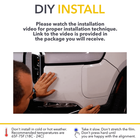 Bumper Clear Protection Film (PPF) for Rivian R1T and R1S