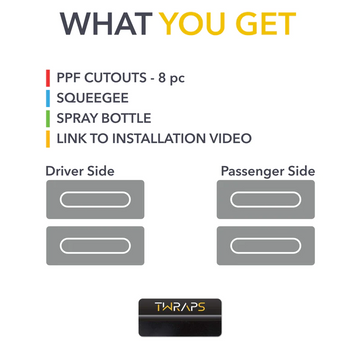 Door Handle Clear Protection Film (PPF) for Rivian R1T and R1S - 0